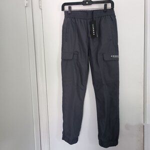 NWT Sonneti charcoal gray cargo pants unisex youth size L